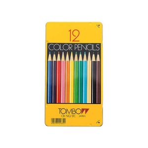 [톰보] 일반색연필 12색 틴케이스