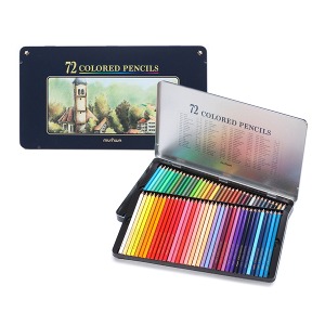 문화 일반색연필 틴케이스 72색 전문가용/학생용색연필 미술색연필 색연필세트